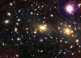 montón de galaxia Coma