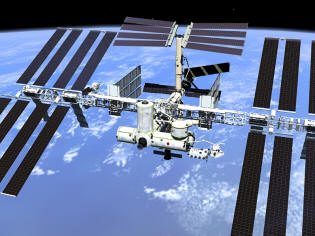 iss, The International Space Station, 340 km altitude is the subject of 2 debris alerts per day
