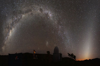 lumière zodiacale en Namibie