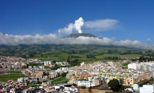 volcán Galeras en Colombia