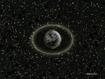 asteróide Chariklo (10199) e seus dois anéis