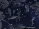 November sky, constellation Andromeda