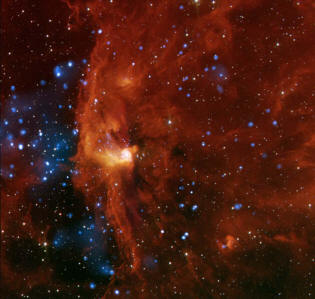 stars in RCW108, a region of the Milky Way