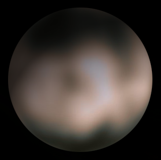 Caronte como visto pelo Telescópio Espacial Hubble