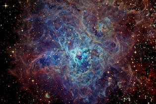 la Nebulosa de la Tarántula o NGC 2070