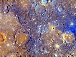 superfície de Mercúrio