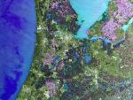 A Holanda é vista pelo o satélite Envisat