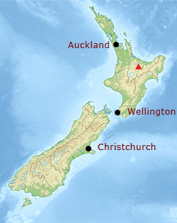 mont Tarawera Nouvelle Zélande
