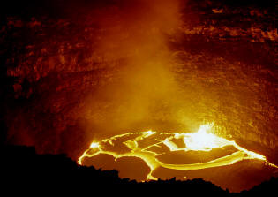 cráter del volcán Erta Ale