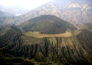 vulcão Cerro Machin na Colômbia