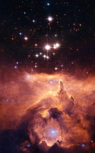 Group of stars  NGC 635