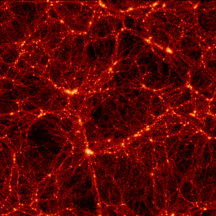 structure de galaxies en toile d'araignée