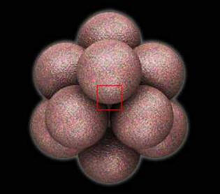 nucleus of an atom
