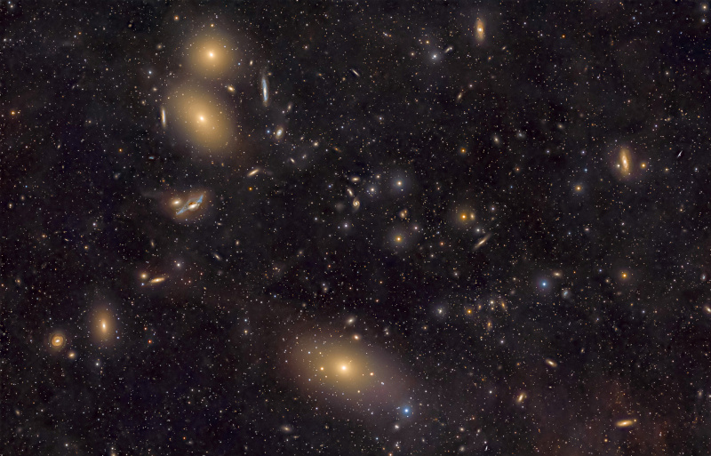 The Virgo Cluster spans approximately three Full Moons