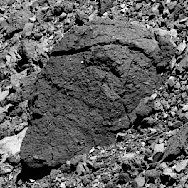 Asteroide Bennu observado pela sonda OSIRIS-REx