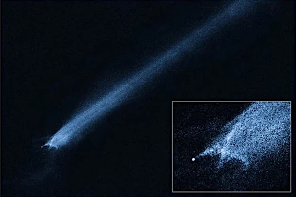 Hubble image of P/2010 A2 collision