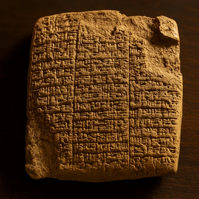 Babylonische Tontafel mit astronomischen Berechnungen