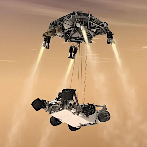 Aterrissagem de alto risco do Curiosity em 2012