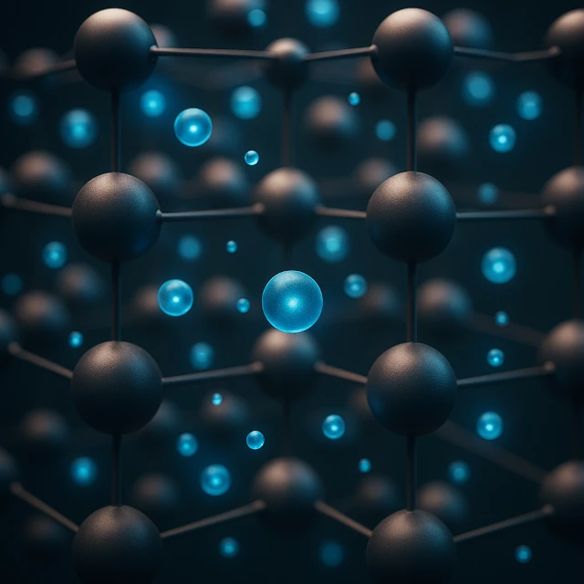 Representación de los electrones en el modelo de Drude