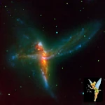 Tinker Bell's Gravitational Flight: A Merger of Three Galaxies