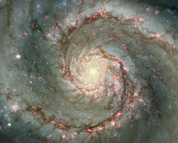 Galaxia espiral en el universo observable