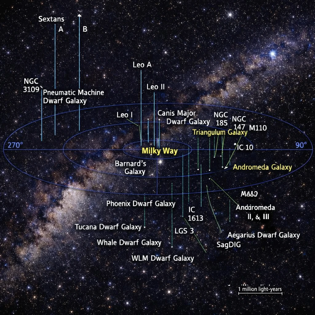 Local Group of galaxies: The Milky Way and its neighbors