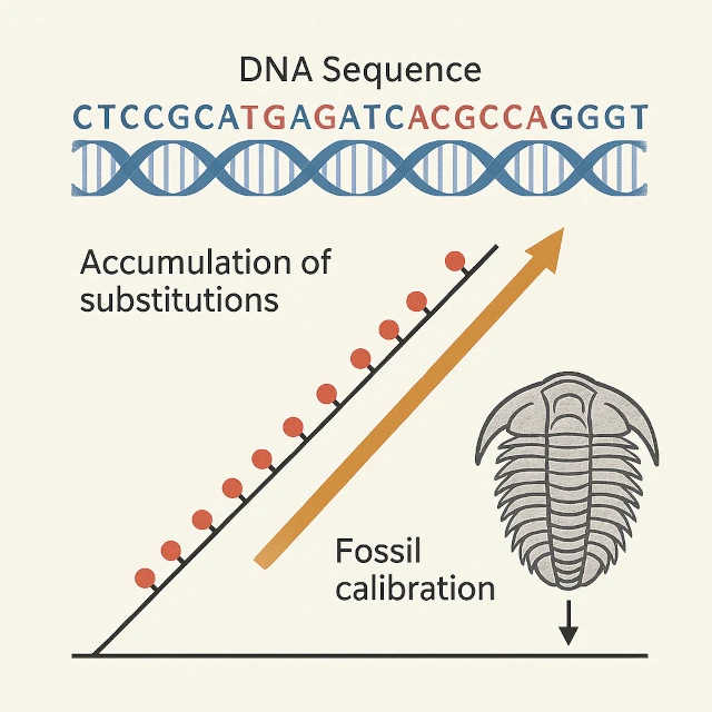 Schéma conceptuel d'une horloge moléculaire