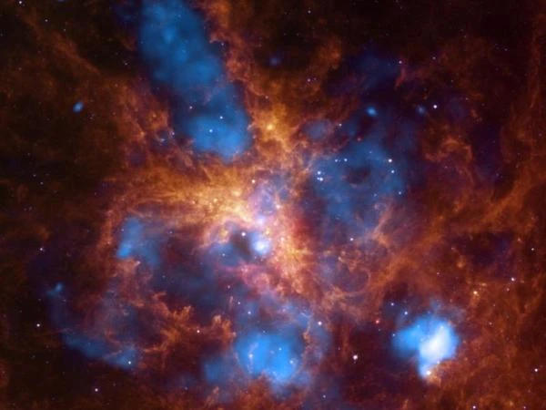 Tarantula Nebula shock wave