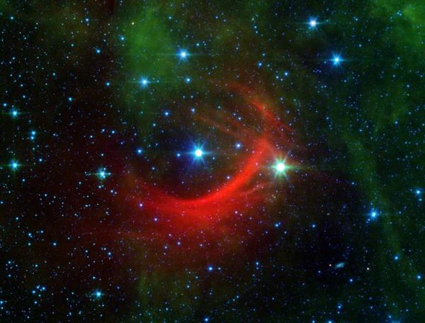 Visualization of a cosmic shock wave from Kappa Cassiopeia