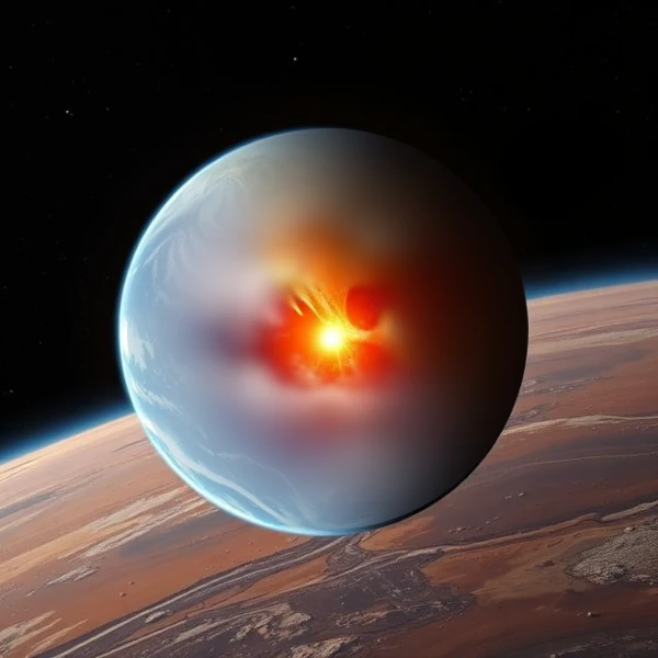 Impacto gigante formando la Luna