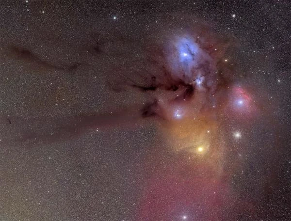 The Black River, dark silhouette in the Milky Way
