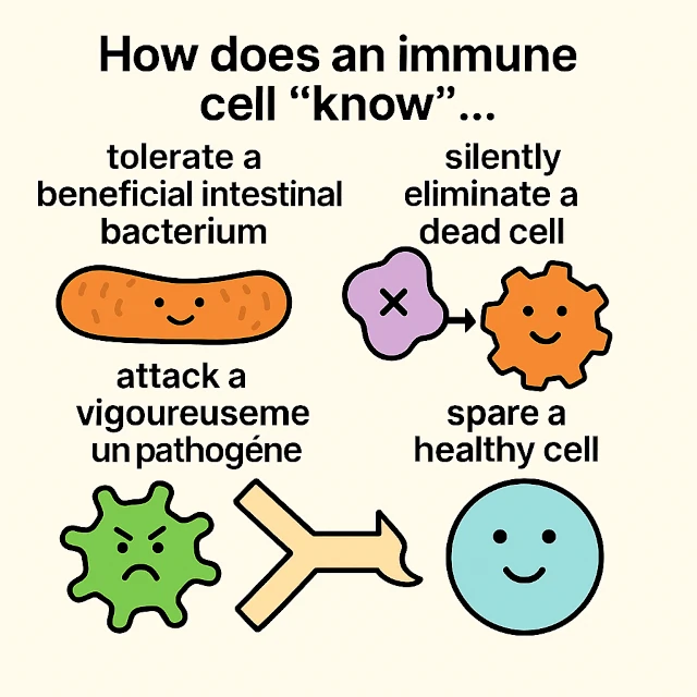 Reconnaissance immunitaire basée sur la forme moléculaire