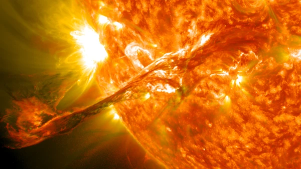 Solar storm seen by koronas-photon