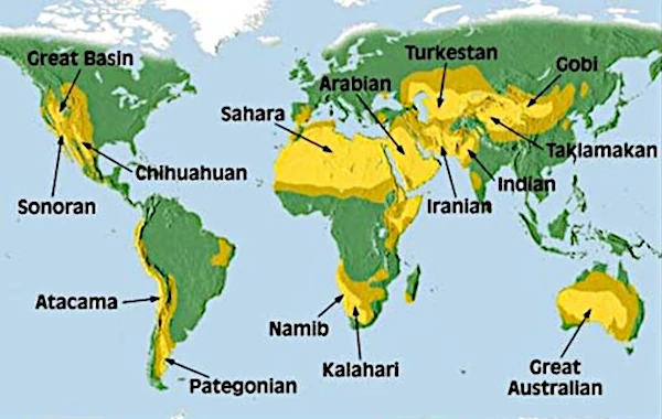 Tous les déserts du monde