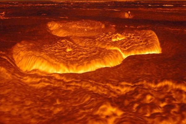 View of the surface of Venus, recreated from Magellan radar data