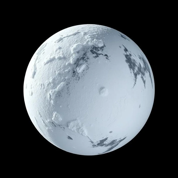 Artistic representation of Earth during an ice age