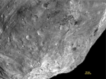 O pólo sul arrancado do asteróide Vesta