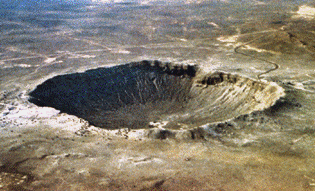 Meteor Crater en Arizona edad de 49000 años