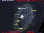 Simulator the round of asteroids