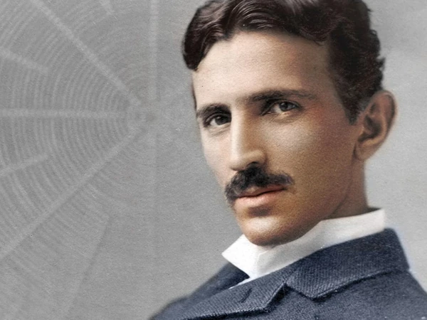 Retrato de Nikola Tesla