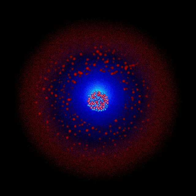Modèle de l'atome de dysprosium