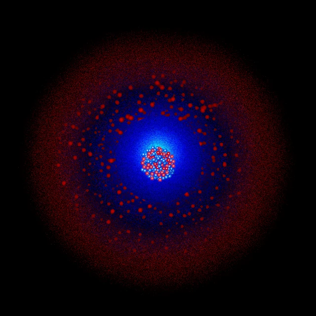 Modelo do átomo de érbio