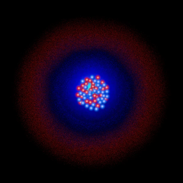 Modèle de l'atome de fer