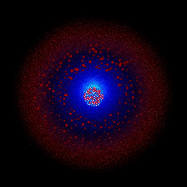 Modelo do átomo de gadolínio