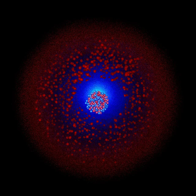 Modèle de l'atome de hafnium