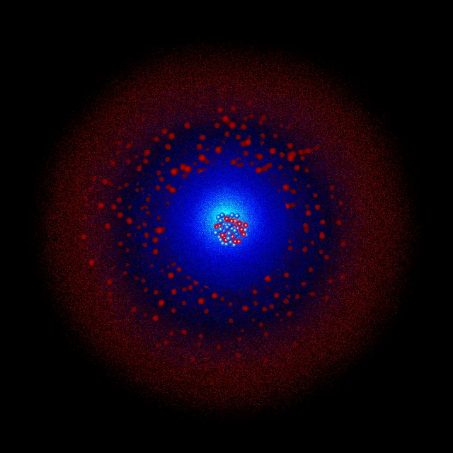 Modèle de l'atome de strontium