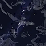 Céu de julho, constelação de Cygnus