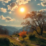 地球が傾くと、季節が変わる！