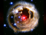 Explosion en direct vue par Hubble