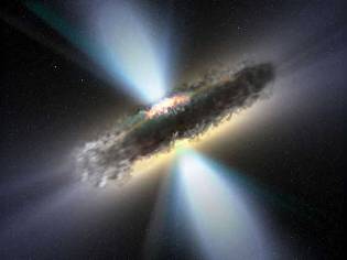 anel de gás buraco negro - ESA
